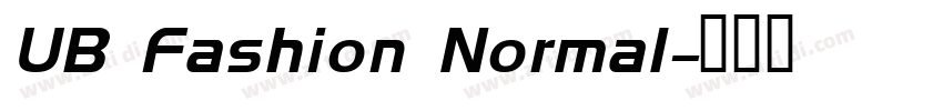 UB Fashion Normal字体转换